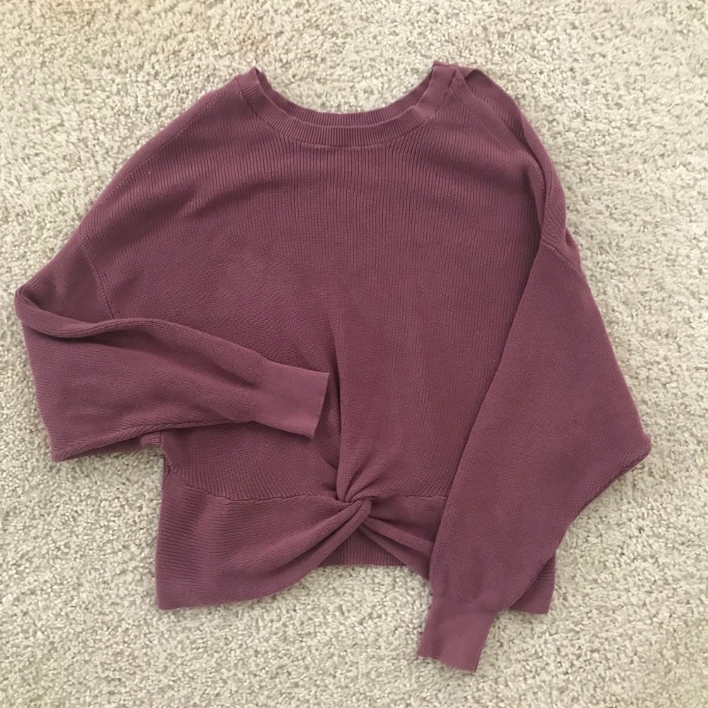 Express Open Shoulder Reversible Sweater - image 1